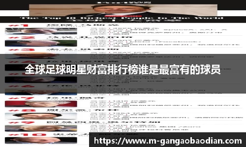 全球足球明星财富排行榜谁是最富有的球员